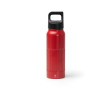 Bouteille en inox recyclé avec bouchon à ouverture par pression 500 ml couleur rouge foncé