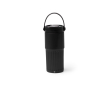 Mug isotherme en acier inoxydable avec paille et bec verseur 600 ml couleur noir