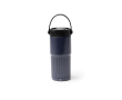 Mug isotherme en acier inoxydable avec paille et bec verseur 600 ml couleur bleu marine