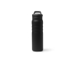 Gourde isotherme en inox recyclé avec paille et anse 710 ml couleur noir