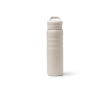 Gourde isotherme en inox recyclé avec paille et anse 710 ml couleur beige