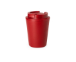 Gobelet à emporter en plastique recyclé à double paroi de 300 ml couleur rouge
