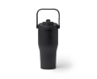 Bouteille isotherme en inox recyclé avec ouverture par bouton 550 ml couleur noir