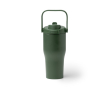 Bouteille isotherme en inox recyclé avec ouverture par bouton 550 ml couleur vert foncé