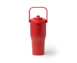 Bouteille isotherme en inox recyclé avec ouverture par bouton 550 ml couleur rouge