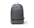 Sac à dos en similicuir avec poches antivol et à chaussures 9\" couleur gris