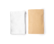 Serviette légère en microfibre RPET avec bord surjeté 200 g/m² couleur blanc