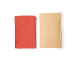 Serviette légère en microfibre RPET avec bord surjeté 200 g/m² couleur rouge