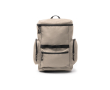 Sac à dos écologique avec ouverture supérieure et poche frontale 12\" couleur beige