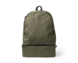 Sac à dos écologique avec poche à chaussures rigide et poche avant couleur vert foncé