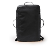 Sac à dos convertible de voyage en similicuir et polyester couleur noir