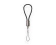 Porte-clés avec câble de charge et transfert de données, connexion type C 60W couleur noir