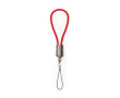 Porte-clés avec câble de charge et transfert de données, connexion type C 60W couleur rouge