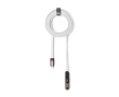 Câble chargeur type C pliable avec support pour mobile 60W couleur blanc