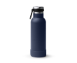 Bouteille en acier inoxydable recyclé avec bouton d’ouverture 480ml couleur bleu marine