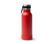 Bouteille en acier inoxydable recyclé avec bouton d’ouverture 480ml couleur rouge