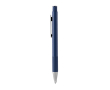 Stylo en aluminium recyclé à finition mate et encre bleue couleur bleu roi