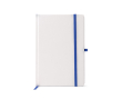 Carnet en carton A5 avec porte-stylo et pages lignées couleur bleu roi