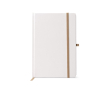 Carnet en carton A5 avec porte-stylo et pages lignées couleur doré