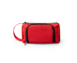 Trousse de toilette en polyester recyclé avec ouverture supérieure et poignée couleur noir