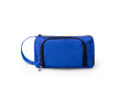 Trousse de toilette en polyester recyclé avec ouverture supérieure et poignée couleur bleu roi