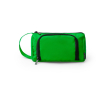Trousse de toilette en polyester recyclé avec ouverture supérieure et poignée couleur vert
