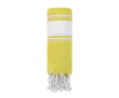 Serviette paréo en coton avec détails aux extrémités 180g/m² couleur jaune