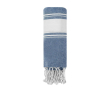 Serviette paréo en coton avec détails aux extrémités 180g/m² couleur bleu marine