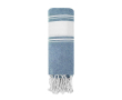 Serviette paréo en coton avec détails aux extrémités 180g/m² couleur bleu ciel