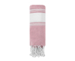 Serviette paréo en coton avec détails aux extrémités 180g/m² couleur rose