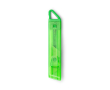 Cutter au design translucide avec système de sécurité auto-rétractable couleur vert
