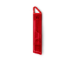 Cutter au design translucide avec système de sécurité auto-rétractable couleur rouge