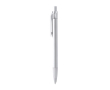 Stylo à bille en aluminium avec détails translucides et encre bleue couleur blanc
