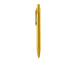 Stylo à bille en aluminium avec détails translucides et encre bleue couleur jaune