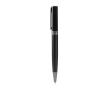 Stylo à bille rotatif en aluminium recyclé avec recharge jumbo à encre bleue couleur noir