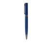 Stylo à bille rotatif en aluminium recyclé avec recharge jumbo à encre bleue couleur bleu roi