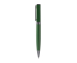Stylo à bille rotatif en aluminium recyclé avec recharge jumbo à encre bleue couleur vert foncé