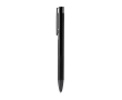 Stylo à bille en aluminium avec finition métallique mate et encre bleue couleur noir