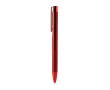 Stylo à bille en aluminium avec finition métallique mate et encre bleue couleur rouge