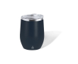 Gobelet double paroi en acier inoxydable recyclé avec doseur 340ml couleur bleu marine