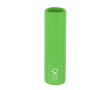 Baume à lèvres avec protection SPF15 en emballage carton recyclé FSC couleur vert