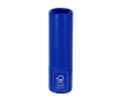 Baume à lèvres avec protection SPF15 en emballage carton recyclé FSC couleur bleu