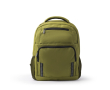 Sac à dos pour ordinateur en plastique recyclé avec bandes réfléchissantes 15\" couleur vert foncé