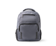 Sac à dos pour ordinateur en plastique recyclé avec bandes réfléchissantes 15\" couleur gris