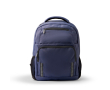 Sac à dos pour ordinateur en plastique recyclé avec bandes réfléchissantes 15\" couleur bleu marine