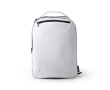 Sac à dos en polyester recyclé avec dos et bretelles rembourrés 14'' couleur blanc