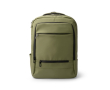 Sac à dos professionnel en cuir synthétique avec double poche rembourrée 17\" couleur vert foncé