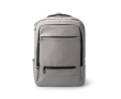 Sac à dos professionnel en cuir synthétique avec double poche rembourrée 17\" couleur gris