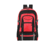 Sac à dos de voyage avec plusieurs poches intérieures et extérieures couleur rouge