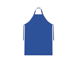 Tablier en matériau imperméable avec rubans assortis 320 g/m² couleur bleu